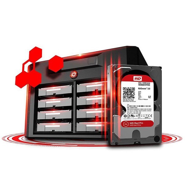 هارد دیسک اینترنال وسترن دیجیتال مدل Red WD100EFAX ظرفیت 10 ترابایت