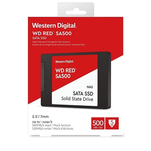 هارد SSD وسترن دیجیتال مدل Red SA500 NAS ظرفیت 500 گیگابایت 3D NAND