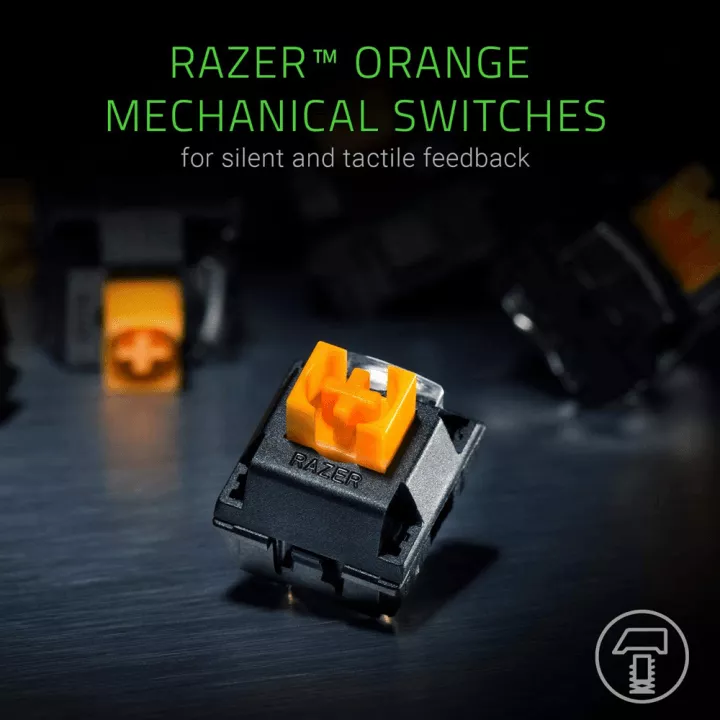 کیبورد سیمی گیمینگ Razer مدل BlackWidow Lite با سوییچ نارنجی