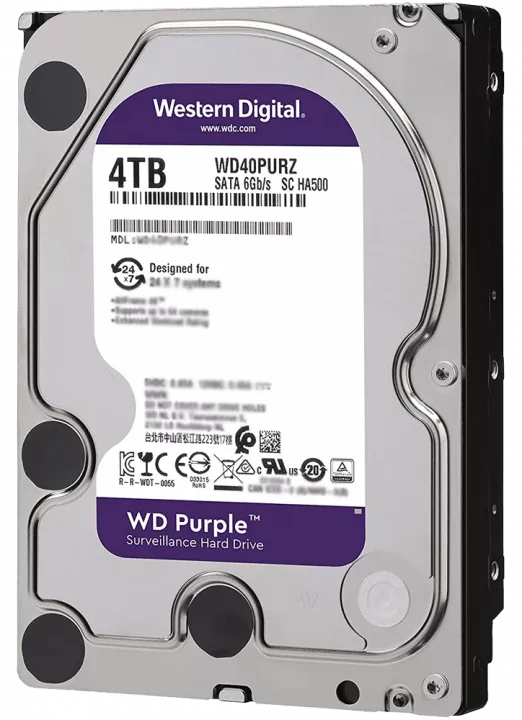 هارد اینترنال 4 ترابایت WD مدل Purple Surveillance WD42PURZ