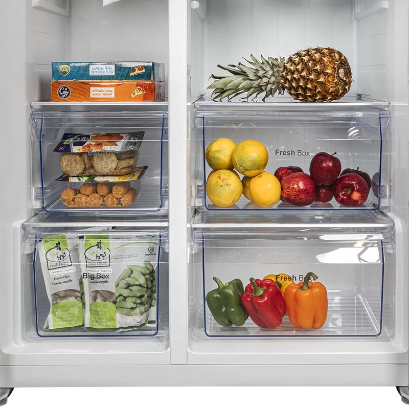 یخچال و فریزر ساید بای ساید 30 فوتی ایکس ویژن مدل TS666-AWD/ASD